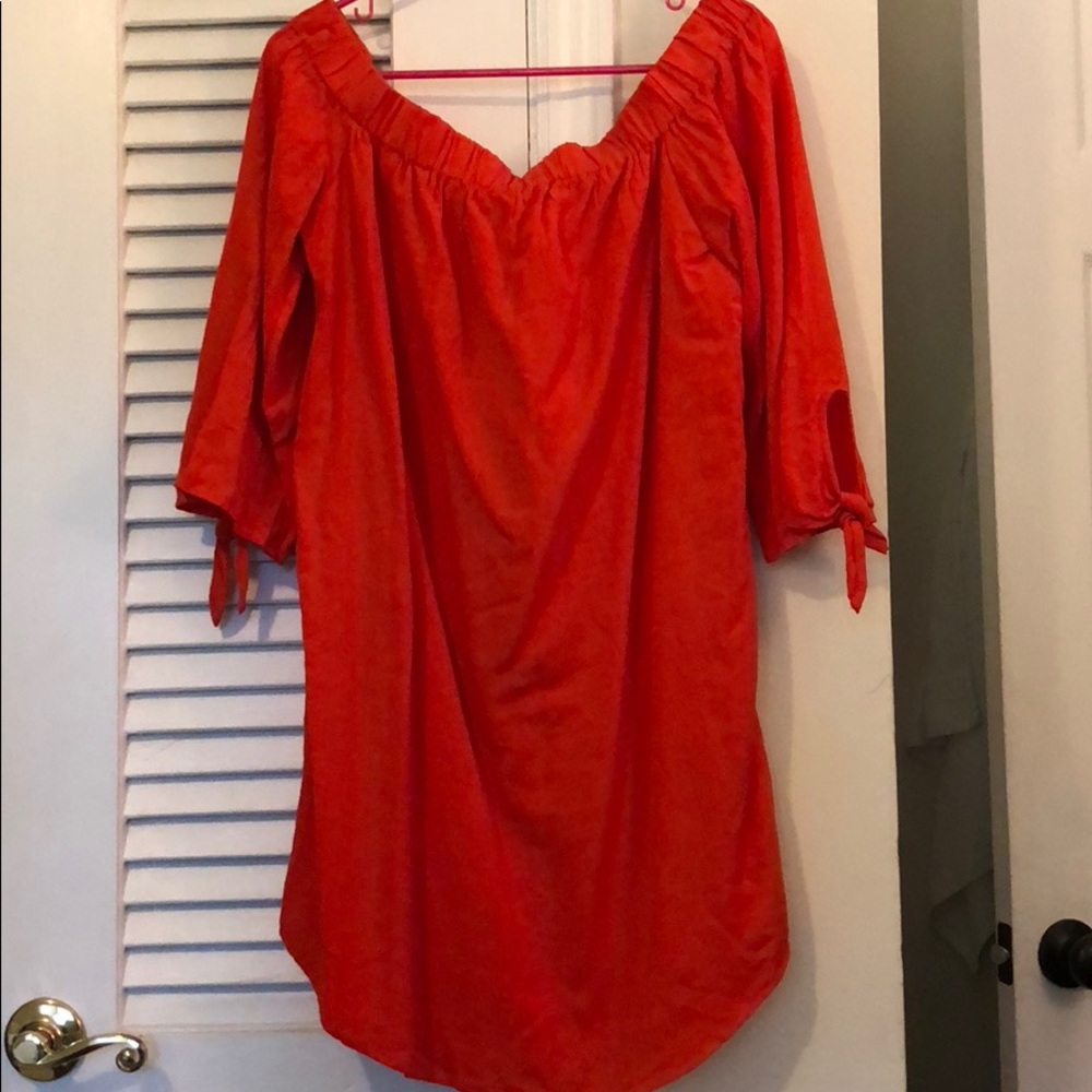 Off the shoulder dress